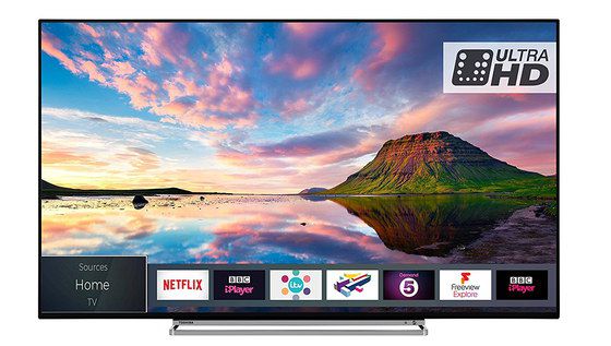 43 Inch TV In Black And Silver